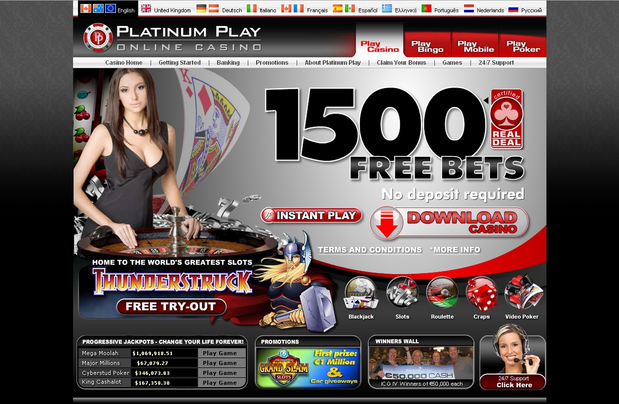 platinum play casino